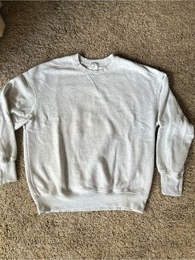 Aerie Cloud Crewneck Sweatshirt - Light Gray